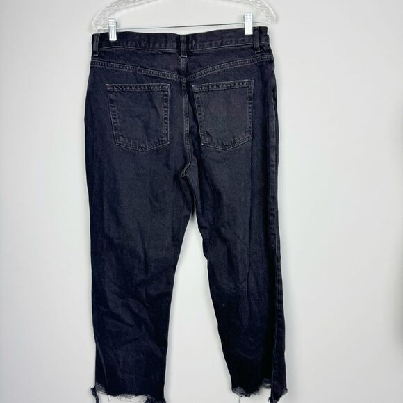 FREE PEOPLE | WE THE FREE Maggie Distressed Straight Black Jeans Women’s Size 31 - Picture 10 of 11